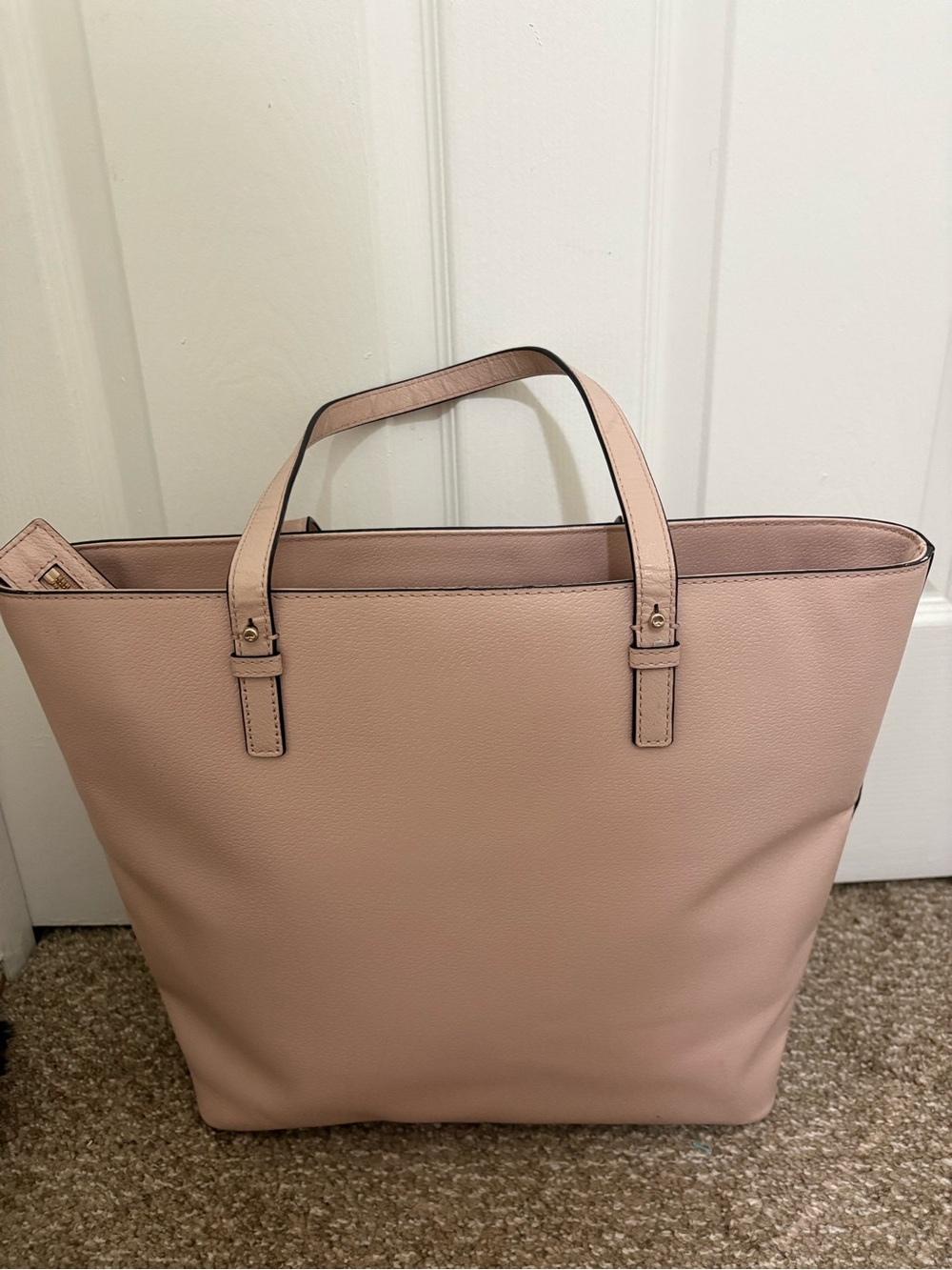 kate spade Pale Pink Pebbled Leather Tote - Picture 5 of 7